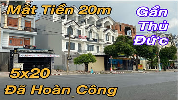Bán Nhà Mặt Tiền Dĩ An Bình Dương (463) 5x20 ba Lầu đã hoàn công giáp thủ Đức | Nhà Đất Hồng Sơn