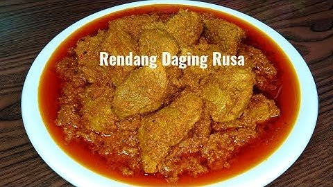 Resep Memasak Rendang Daging Rusa,, Daging Nya Super Empuk,Lembut Enak Banget