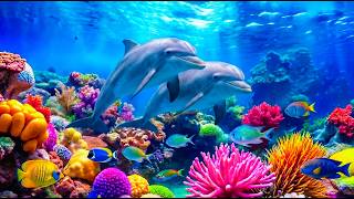 Relaxing Ocean Music with Coral Reefs & Colorful Sea Life in UHD 🐠 Underwater Tropical Fish