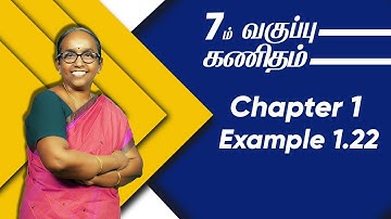 7th maths Term 1 Chapter 1 - Example 1.22 | Stateboard | Tamil medium | Ranjitham Maths | Studycare