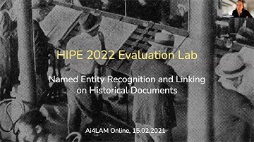 HIPE 2022: Named Entity Recognition and Linking on Historical Documents. Maude Erhmann