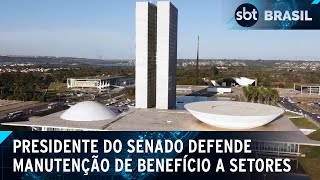 Pacheco critica governo e recorre por desoneração da folha no STF | SBT Brasil (26/04/24)