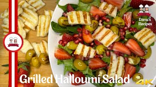 Easy Grilled Halloumi Salad | Healthy Recipes | You must try at home | @YummybyDanuShashi