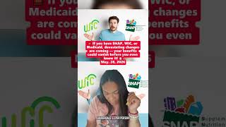 🆘 If you have SNAP, WIC, or Medicaid, devastating changes are coming
