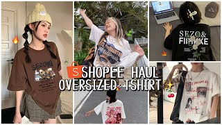 SHOPEE HAUL KAOS DISTRO OVERSIZE SUPER WORTH IT part 2✨ | 50RIBUAN AJA WAJIB CHECKOUT!!