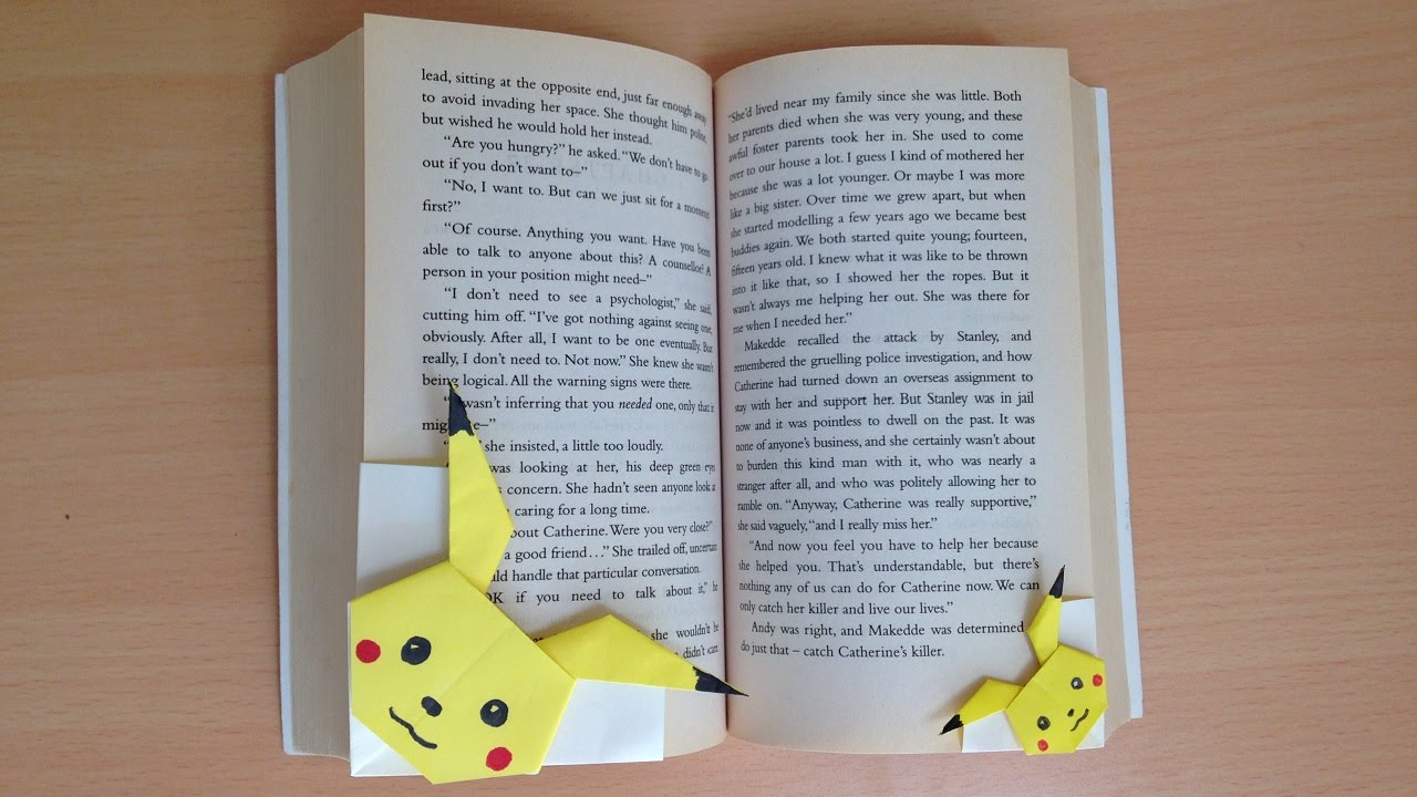 折り紙 ポケモン ピカチュウ しおり 簡単な折り方 Niceno1 Origami Pokemon Pikachu Bookmark Youtube