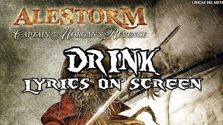 ALESTORM - DRINK (LYRICS ON SCREEN)