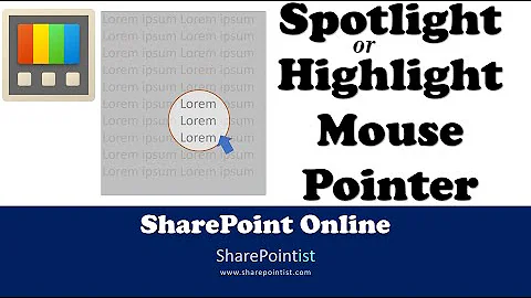 How to Spotlight or Highlighting Mouse Cursor