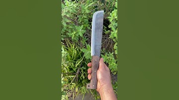 Tôi làm con dao phát rẫy cửu mỹ bằng thép mắt xích xe tăng sắc nét đáng kinh ngạc