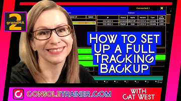 How to Set Up a Full Tracking Backup | consoletrainer grandMA2 tutorial 2020