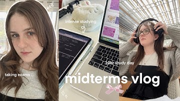 Uni Diaries 🖇️ Midterm EXAM Week: lots of studying, exam day routine, 10hr study day & stress ...
