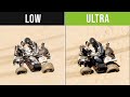 Dakar Desert Rally Low vs. Ultra Graphics Comparison