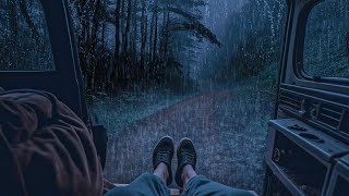 Rain & Thunder On A Camping Tent • Lost In The Forest | Rain Sounds To Sleep In The Wild