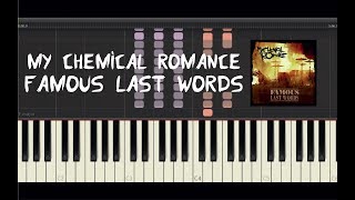 My Chemical Romance  Famous Last Words  Piano Tutorial By Amadeus synthesia