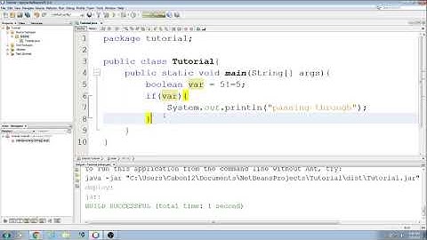 Novice Java Tutorial with Apache NetBeans 11.0: 19 The if-then statement