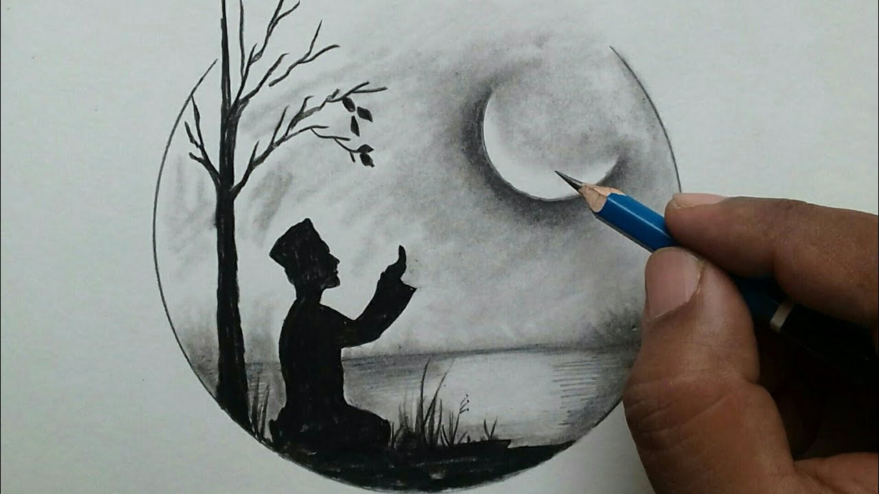 How to draw eid festival special drawing step by step / Ramadan drawing