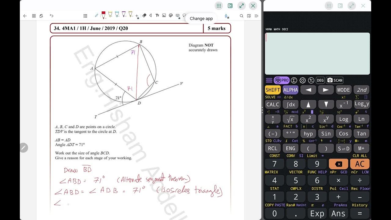 34 4ma1 1h june 2019 q20 youtube