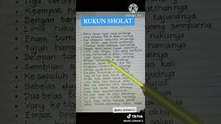 LIRIK SHOLAWAT RUKUN SHOLAT#feedshorts #rukunshalat