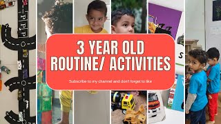 Daily 3 year old routine | Activities | What to teach