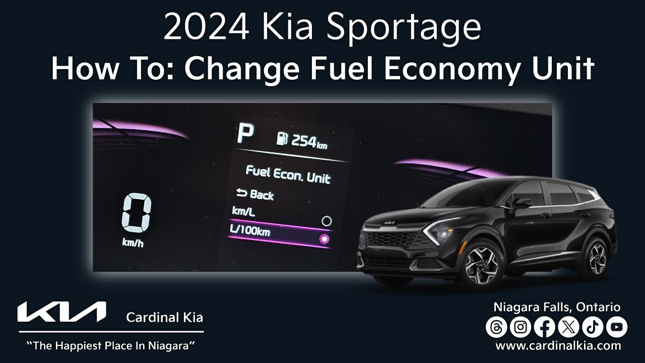 2024 Kia Sportage How To Change Your Fuel Economy Unit! YouTube