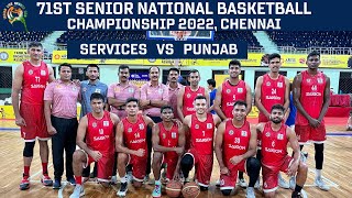 71st Senior National ! Services vs Punjab Men Basketball Match