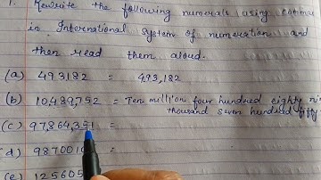 DAV || Maths, Class -5, Unit -1,Numbers upto 99,99,99,999 Worksheet-4 Q1 and 2