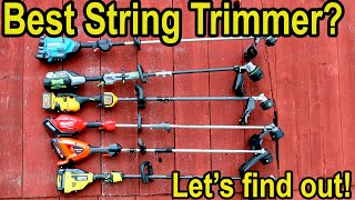 Best String Trimmer (Battery Powered)? EGO, Milwaukee, DeWalt, Ryobi, Kobalt, Makita, Atlas, ECHO