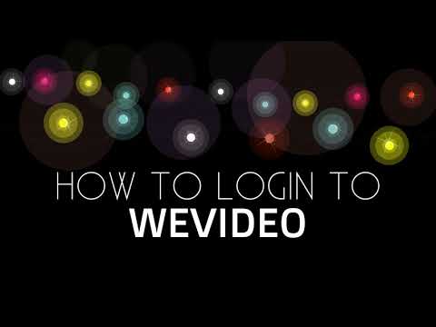 Login to WeVideo