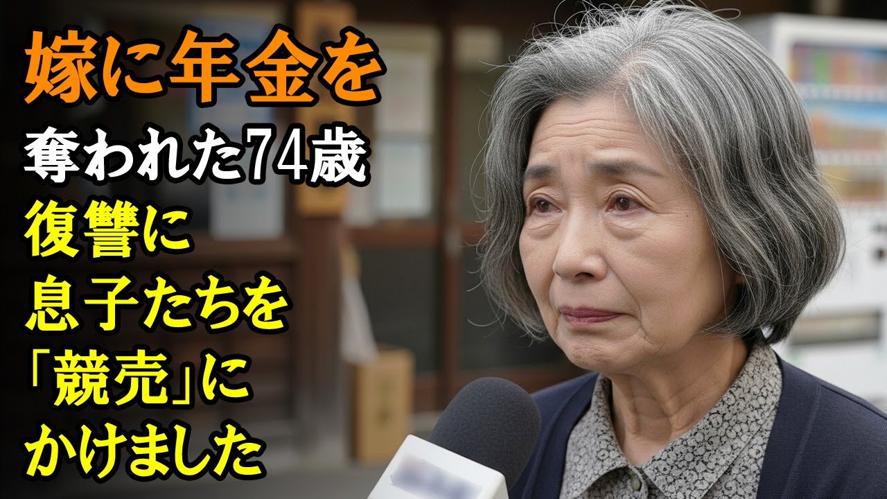 嫁に年金を奪われた74歳、復讐に息子たちを「競売」にかけました