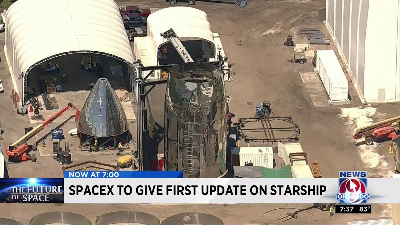 newspaper mockup SpaceX to give first update on starship