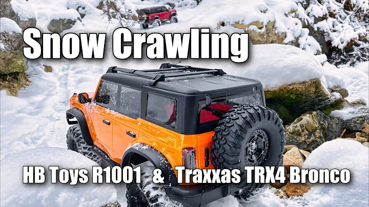 Snow Crawling - Traxxas TRX4 Bronco & HB Toys R1001 Beluga (Wilderness) 4x4 RC 1/10 Scale Off Road