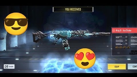 Finally Buying Krig 6 ice Drake mythic Upgrade Level4 COD MOBILE 2023