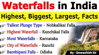 Waterfalls In India | भारत के प्रमुख जलप्रपात | Important Waterfalls In India | Indian Geography screenshot 5