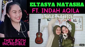 LOVE STORY - Taylor swift Cover By Eltasya Natasha ft. Indah Aqila | REACTION LOVE STORY - Taylor swift Cover By Eltasya Natasha ft. Indah Aqila | REACTION