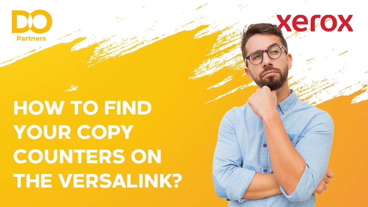 [XEROX] How to find your copy counters on the Versalink? - YouTube