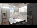 DISEÑO 3D | COCINA PARA DEPARTAMENTO