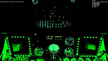 DCS World A-10C ILS Training - Landing at Batumi by Night & Fog