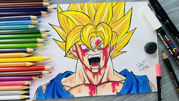 Carlos Arts — 🖋️ Desenho em Progresso do Goku Instinto Superior