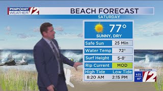 WPRI 12 Weather Forecast 8/23/25: Sunny, Warm This Weekend; Rough Surf Continues