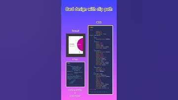 Card Design With Clip Path 🤔 CSS ANIMATION #css #html #javascript #shorts