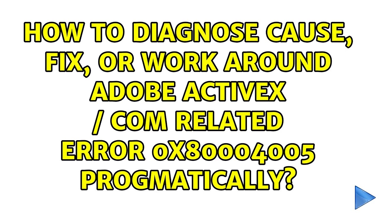How to diagnose cause, fix,