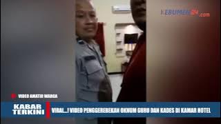 Viral   ! Video Penggerebekan Oknum Guru dan Kades di Kamar Hotel