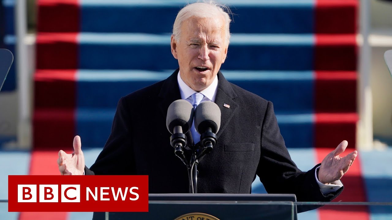 President Biden Inauguration Speech In Full Bbc News Youtube