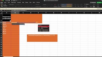 How to convert Fahrenheit to Celsius in excel?