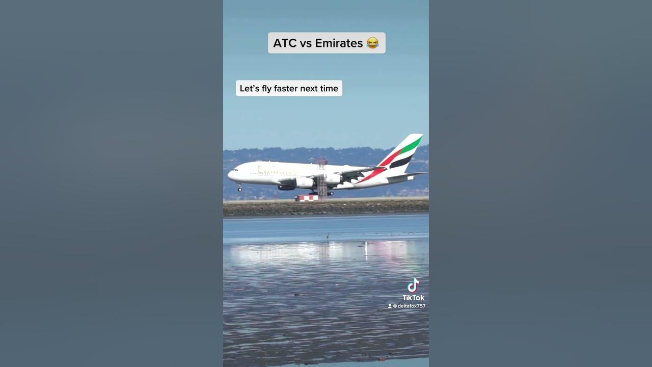 ATC calls Emirates A380 fata$$ 😂😬😅