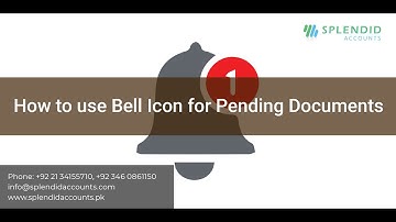 How to use Bell Icon for Pending documents in Splendid Accounts