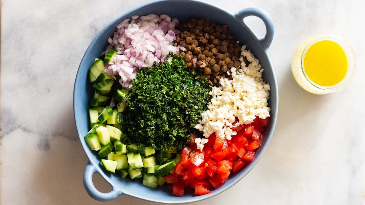 Easy Lentil Salad | Perfect Prep Ahead Lunch