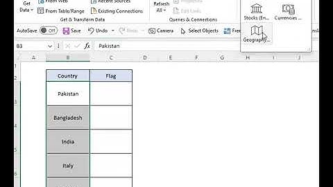 How to insert country flag in excel #excel2023