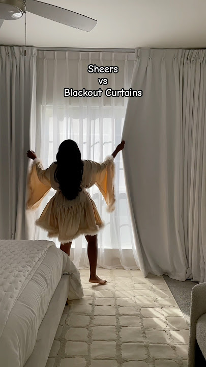 Sheer curtains vs. blackout curtains which do you prefer? #customcurtains #bedroomcurtains