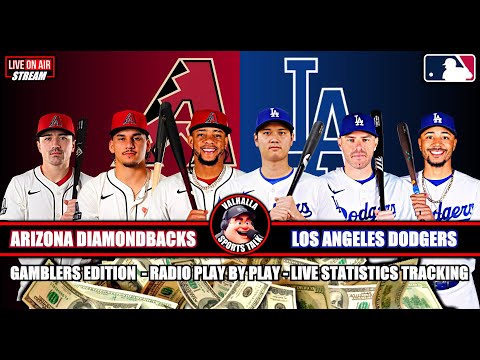 Los Angeles Dodgers vs Arizona Diamondbacks ⚾ MLB Baseball 🟢 LIVE STREAM Gamblers Edition.
